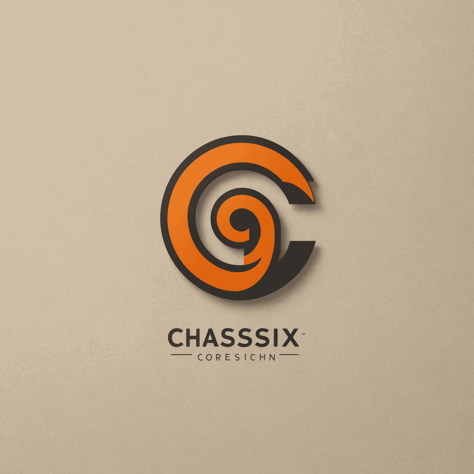 Chassix logo - een modern en strak ontwerp met oranje accenten