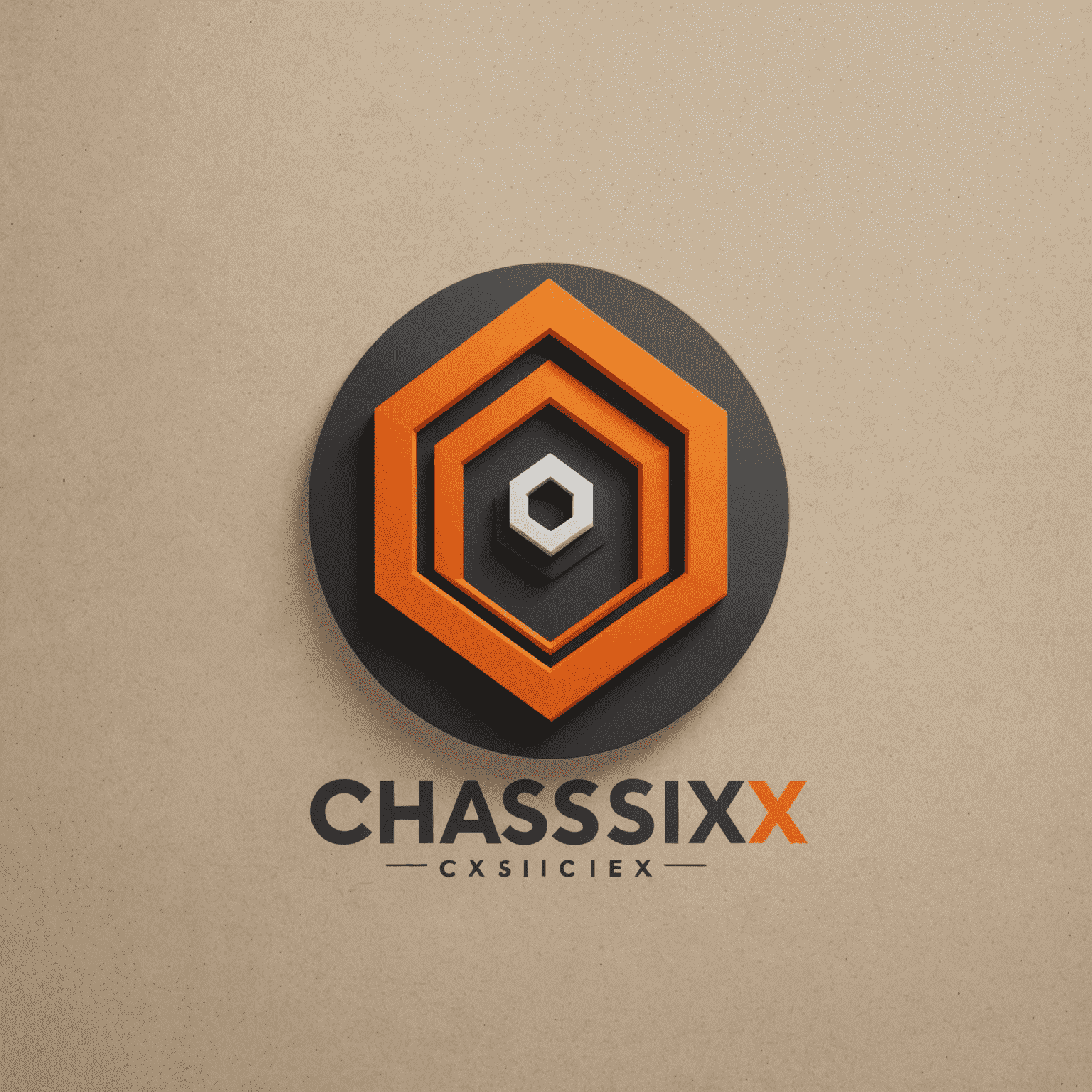 Chassix logo - een modern en strak ontwerp met oranje accenten